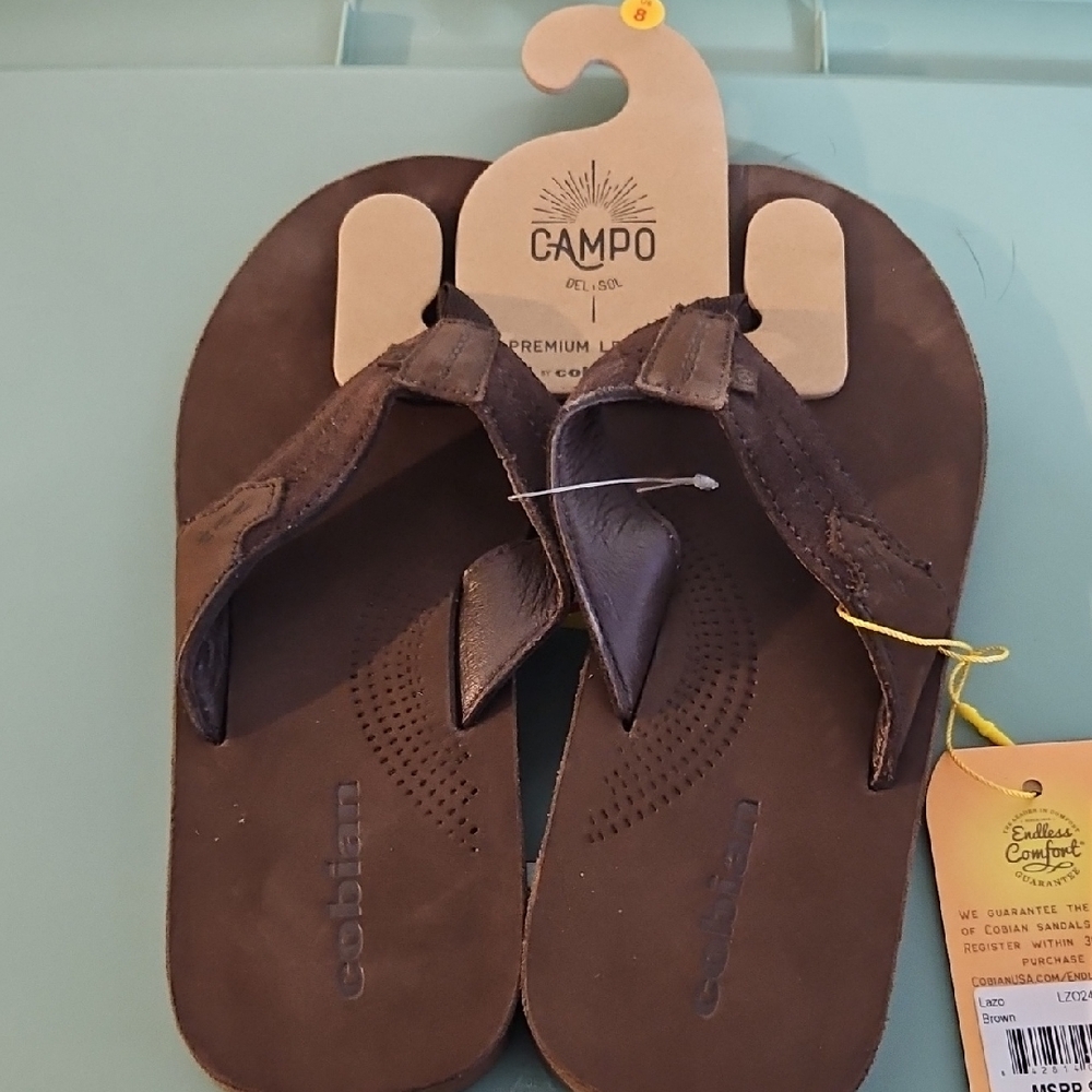 Cobian CAMPO DEL SOL Mens Lazo Sandals: BROWN: NEW WITH TAGS: SIZE 8